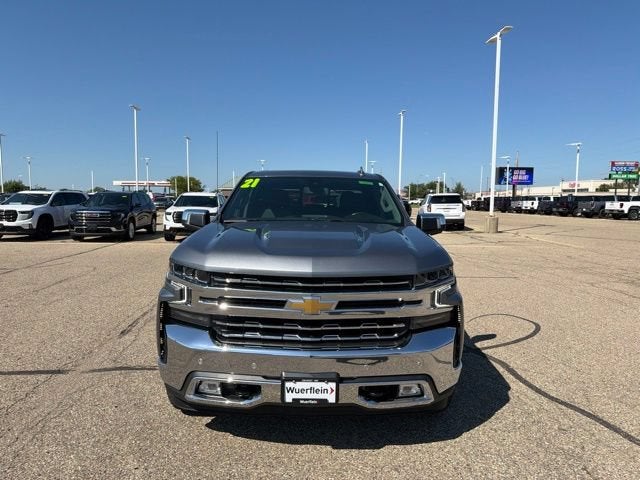 Used 2021 Chevrolet Silverado 1500 LTZ with VIN 1GCUYGELXMZ345348 for sale in Albert Lea, Minnesota